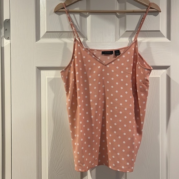 Halogen light pink polka dot tank - Picture 2 of 5
